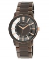 Leave nothing to mystery with this intriguing watch from Kenneth Cole New York.