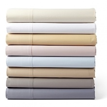 Luxe 600-thread count Egyptian cotton sheets with double hemstitch detail. Imported. Luxe 600-thread count Egyptian cotton sheets with double hemstitch detail. Imported.