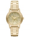 All the glitz and glam you need in a timely fashion: a golden watch by DKNY.