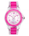Adorably chic, this hot pink Rich Girl watch from Juicy Couture is your go-to weekend accessory.