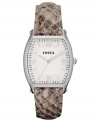 Exotic prints are on-trend this season. Grab this Wallace collection watch from Fossil and take a bite out of boring style.