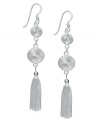 Special spirals combine with tassels for a stylish effect in these drop earrings from Giani Bernini. Set in sterling silver. Approximate drop: 2-3/4 inches.