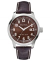 Rich croco leather and an earthy dial make this Nautica watch a handsome accessory.