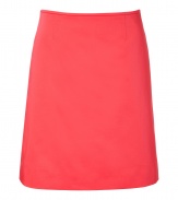 Work a note of timeless classic tailoring into your polished separates wardrobe with Hugos bright red A-line skirt - Hidden back zip, A-line silhouette - Pair with a sharply cut shirt and blazer