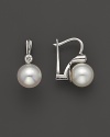 Diamonds and pearls in elegant, timeless 14K. white gold settings.