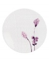Blur the line between garden style and modern design with these Watercolors Amethyst dinner plates from Lenox Simply Fine. Purple blossoms flourish against a playful dot pattern while the white coupe shape couples the sleek look and unparalleled durability of bone china. Qualifies for Rebate