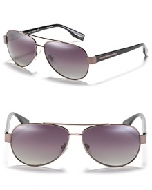 A new take on the aviators from Hugo Boss with polarized lenses. A new take on the aviators from Hugo Boss with polarized lenses.