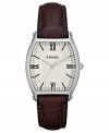 A Wallace collection watch from Fossil designed with supple leather and sleek steel.