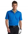 With this moisture-wicking polo from Izod to keep you cool and dry, the only thing you'll have to worry about on the course will be your game. (Clearance)
