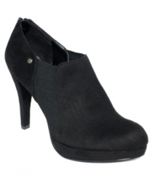 Barely there, but completely adorable. Impo's Tyrese platform shooties feature elastic gore on both sides and zip up cleanly in the back. Barely there, but completely adorable. Impo's Tyrese platform shooties feature elastic gore on both sides and zip up cleanly in the back.