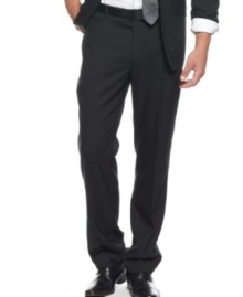Keep your upscale style crisp with these flat-front pants from INC International Concepts. Keep your upscale style crisp with these flat-front pants from INC International Concepts.