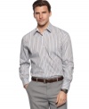 Follow the lines toward a sophisticated look. This Tasso Elba shirt is the quintessential streamlined style.
