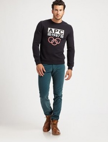 Offering an on-trend slim fit, skinny corduroy pants made from Italian cotton. This style features classic denim details.Button closureZip flyBelt loopsFive-pocket styleMetal rivet detailsInseam, about 34CottonHand washImported of Italian fabric Offering an on-trend slim fit, skinny corduroy pants made from Italian cotton. This style features classic denim details.Button closureZip flyBelt loopsFive-pocket styleMetal rivet detailsInseam, about 34CottonHand washImported of Italian fabric