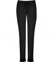 Casual and cool, James Perses black carpenter pants are an essential basic with endless wearing possibilities - Drawstring waistline, side pockets, back and side patch pockets - Slim fit - Wear with knit tops and statement ankle boots Casual and cool, James Perses black carpenter pants are an essential basic with endless wearing possibilities - Drawstring waistline, side pockets, back and side patch pockets - Slim fit - Wear with knit tops and statement ankle boots