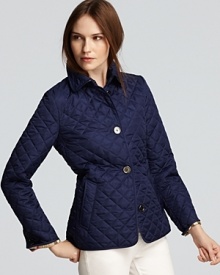 With classic quilting, the Burberry Copford jacket lends iconic style that goes hand in hand with practicality. In a timeless silhouette, this piece maintains staple status. With classic quilting, the Burberry Copford jacket lends iconic style that goes hand in hand with practicality. In a timeless silhouette, this piece maintains staple status.