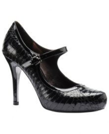 Modish Mary Janes are a stylish silhouette for fall, and you'll be right on trend with Isola's Cadria platform pump version. Featuring an adjustable buckle closure on the vamp, they're available in suede and snake-embossed patent leather. Modish Mary Janes are a stylish silhouette for fall, and you'll be right on trend with Isola's Cadria platform pump version. Featuring an adjustable buckle closure on the vamp, they're available in suede and snake-embossed patent leather.