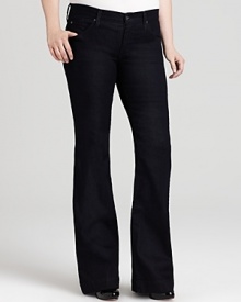 Designed to lift, lengthen and slim the silhouette, James Jeans denim lends an always-flattering look to everyday styling. Designed to lift, lengthen and slim the silhouette, James Jeans denim lends an always-flattering look to everyday styling.