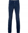 Work a modern edge into your everyday casual essentials with Closeds soft blue stretch velvet trousers - Flat front, classic five-pocket style, button closure, belt loops - Contemporary straight slim leg - Wear with tees and edgy knits, or with casual button-downs and kick-around boots