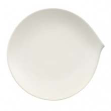 Flow is a true test of technology, and Villeroy & Boch proves yet again that it is masterful at it. Perhaps the most challenging of this collection is the conjoined Two-in-One dinner-salad conceptthe two sensual shapesseamlessly flowing together as a single unit. Its a bold concept and an option among the series, which also offers dinner and salad separately. Flat plates resemble the shape of a droplet; bowls also are organically inspired; cups have a distinctive personality with handles that flow from the rim intothe formation of a grip. Flow is a true test of technology, and Villeroy & Boch proves yet again that it is masterful at it. Perhaps the most challenging of this collection is the conjoined Two-in-One dinner-salad conceptthe two sensual shapesseamlessly flowing together as a single unit. Its a bold concept and an option among the series, which also offers dinner and salad separately. Flat plates resemble the shape of a droplet; bowls also are organically inspired; cups have a distinctive personality with handles that flow from the rim intothe formation of a grip.