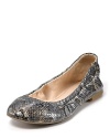 Featuring exotic embossed leather with a subtle hint of metallic, the Boutique 9 Augustina flat adds effortless edge.