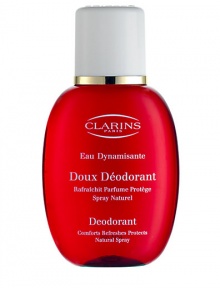 Delicately scented, ultra-gentle deodorant spray for long-lasting freshness. Formulated to help prevent perspiration odor while promoting security and comfort. Made in France. 3.4 oz. Delicately scented, ultra-gentle deodorant spray for long-lasting freshness. Formulated to help prevent perspiration odor while promoting security and comfort. Made in France. 3.4 oz.