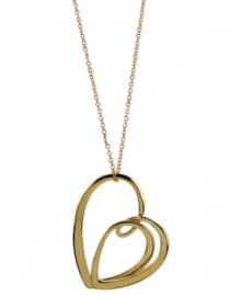 Show your heart's in the right place. T Tahari's pendant necklace, part of the Essentials Collection, is crafted from gold-tone mixed metal. Approximate length: 32 inches + 3-inch extender. Approximate drop: 3-1/4 inches. Show your heart's in the right place. T Tahari's pendant necklace, part of the Essentials Collection, is crafted from gold-tone mixed metal. Approximate length: 32 inches + 3-inch extender. Approximate drop: 3-1/4 inches.