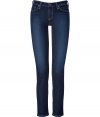 Super soft and super flattering, Adriano Goldschmieds stretch cigarette jeans are essential for casual looks - Classic five-pocket style, button closure, belt loops - Sleek slim fit through the knee - Team with practically anything for a contemporary-cool finish