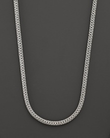 Sterling silver basic woven chain. Designed by John Hardy. Sterling silver basic woven chain. Designed by John Hardy.
