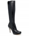 Max Studio's Zipper Boots bring together the sexy appeal of a pump with the versatility of a boot by pairing a beautifully crafted upper with a shapely heel and toe.