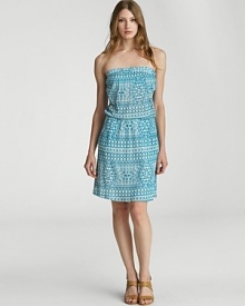 Velvet by Graham & Spencer Dress - Printed Strapless Velvet by Graham & Spencer Dress - Printed Strapless