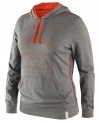 Cheer on the Syracuse Orange in this fashionable jersey hoodie by Nike.
