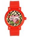 As seductive as your cherry red lipstick, this Betsey Johnson watch will steal hearts.