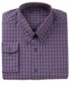 A casual look trades up. Club Room takes this plaid dress shirt to sophisticated new heights.