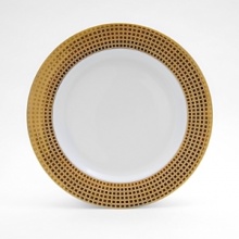 A reference to the design trends of the 70's, the geometric motif of the Athena collection creates a dimensional and graphic appearance. Brilliant and matte highlights the understated neoclassical look, while emphasizing the modernity of the collection. Also in platinum. A reference to the design trends of the 70's, the geometric motif of the Athena collection creates a dimensional and graphic appearance. Brilliant and matte highlights the understated neoclassical look, while emphasizing the modernity of the collection. Also in platinum.