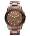 A rich take on a classic steel timepiece design, by AX Armani Exchange.
