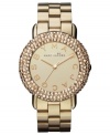 Light a spark with layers of Swarovski shine on this Marc by Marc Jacobs watch.
