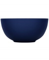 With a minimalist design and unparalleled durability, the Teema all-purpose bowl makes preparing and serving meals a cinch. Featuring a sleek profile in glossy blue porcelain by Kaj Franck for Iittala.