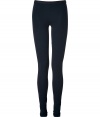 Essential for building modern-minimalist looks, Helmut Langs black stretch leggings count as a multi-season must - Elasticized waistline, ruched ankle detail - Pair with oversized chunky knits and favorite kick-around boots