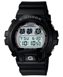 With a classic digital design, this versatile G-shock watch adds a retro vibe to your look. With a classic digital design, this versatile G-shock watch adds a retro vibe to your look.