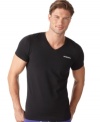 You'll have all the moves with this stretch cotton v-neck t-shirt from Diesel.