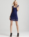 Nicole Miller Dress - Stretch Lace Short Open Back