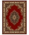 Characterized by an open, vibrant red that's surrounded by exquisite floral detailing, this area rug set from Kenneth Mink presents this rich, classic look to every room in the house. Woven of plush olefin for lasting softness and durability. Includes three rugs.