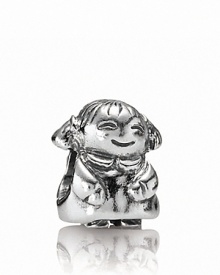A precious little girl charm in polished sterling silver looks sweet on a PANDORA bracelet. A precious little girl charm in polished sterling silver looks sweet on a PANDORA bracelet.