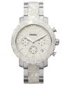Pops of pearlized color creates an alluring look to this Natalie collection watch, by Fossil.