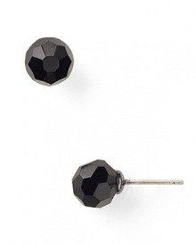 Carolee's faceted studs are a simple yet striking choice whether worn with sleek suiting or more casually with jeans and a tee. Carolee's faceted studs are a simple yet striking choice whether worn with sleek suiting or more casually with jeans and a tee.