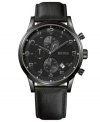 A midnight cool timepiece for those dark after hours, by Hugo Boss.