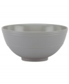 Elegance comes easy with the Fair Harbor fruit bowl. Durable stoneware in an oyster-gray hue is half glazed, half matte and totally timeless. From the kate spade new york dinnerware collection.