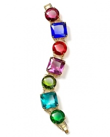 Make an entrance at your next party with this colorful crystal bracelet from kate spade new york. With chunky cabochons, this bauble instantly enlivens your favorite L.B.D. Make an entrance at your next party with this colorful crystal bracelet from kate spade new york. With chunky cabochons, this bauble instantly enlivens your favorite L.B.D.