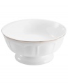 New traditions begin with the Adelaide Platinum vegetable bowl from Mikasa. Sumptuous platinum and elegant shaping in white bone china make any occasion special.