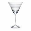 Kate Spade and Lenox join together to bring ease, elegance and understated wit to the table. The Library Stripe martini glass features frosted stripes on a tall, elegant stem.